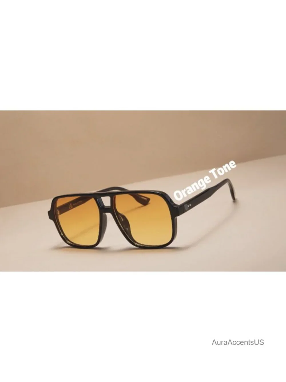 Oversized Aviator Square Sunglasses UV400 Gradient Lenses
